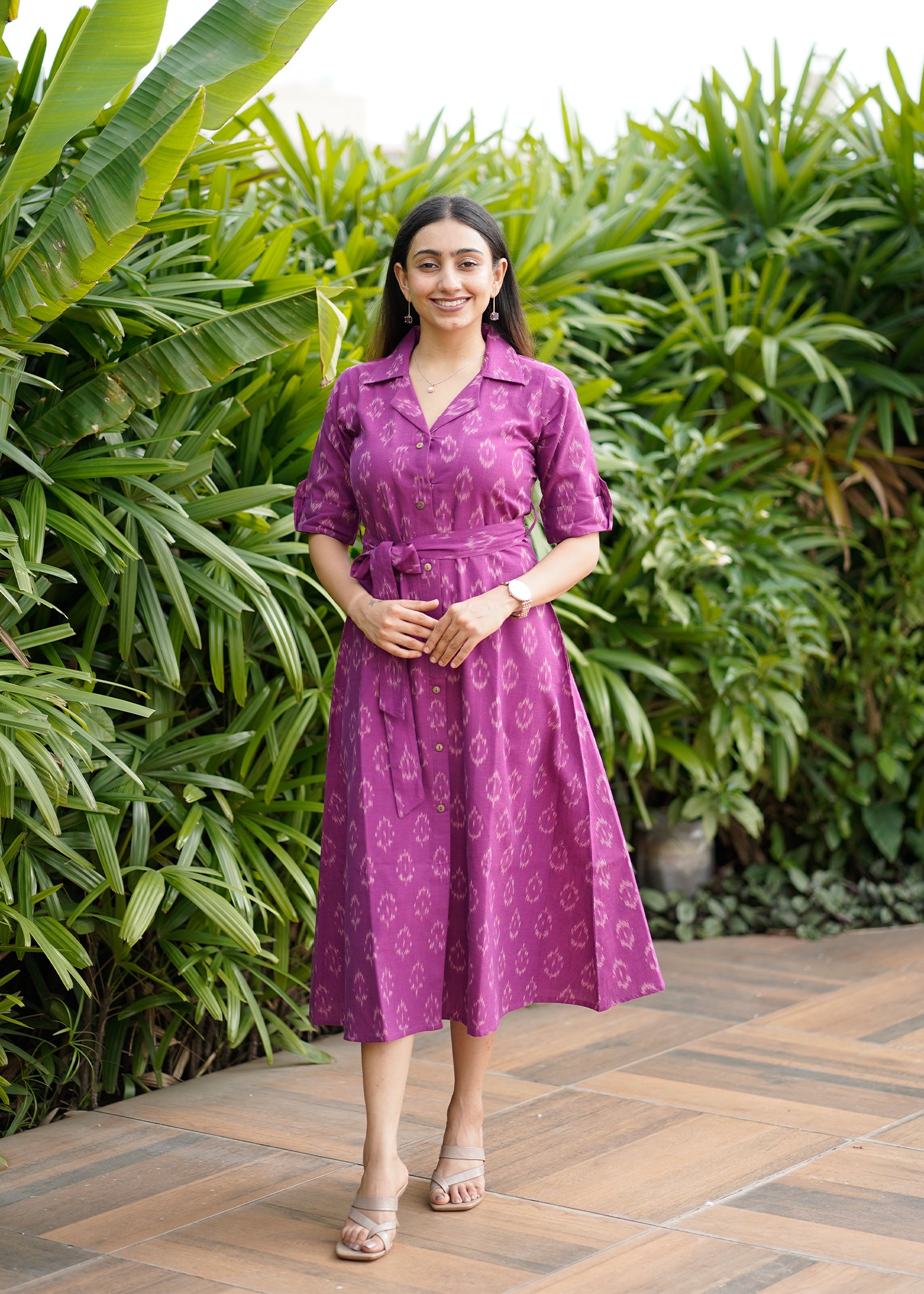 Pure Ikat Smart Cotton Dress