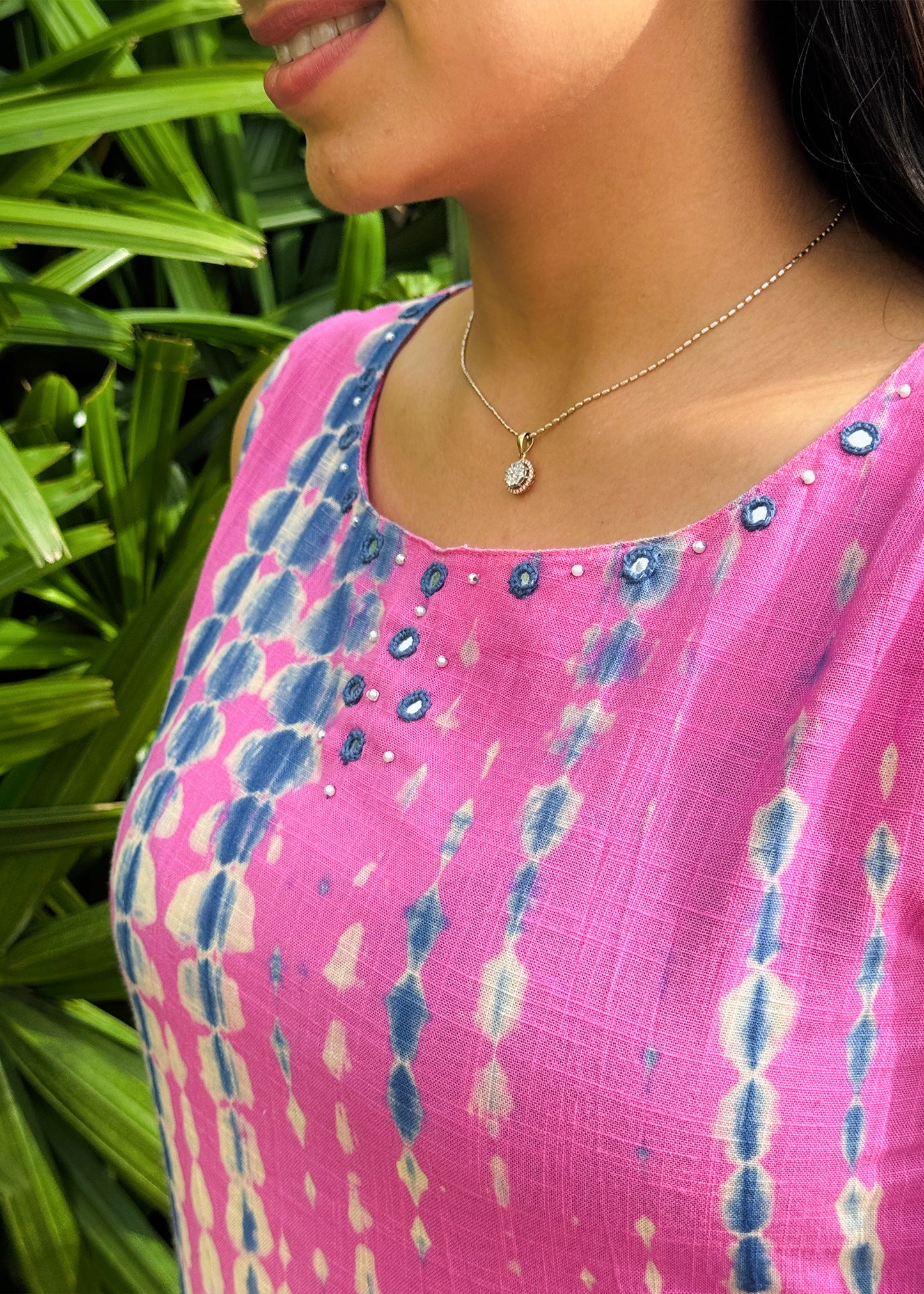 Radiant Pink Shibori Co-ord Set