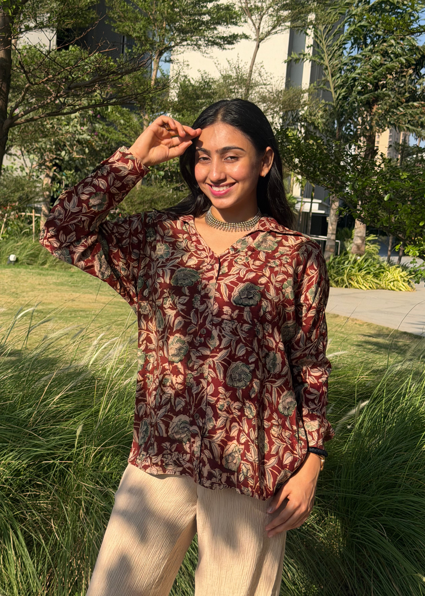 Kalamkari Oversize Classic Shirt