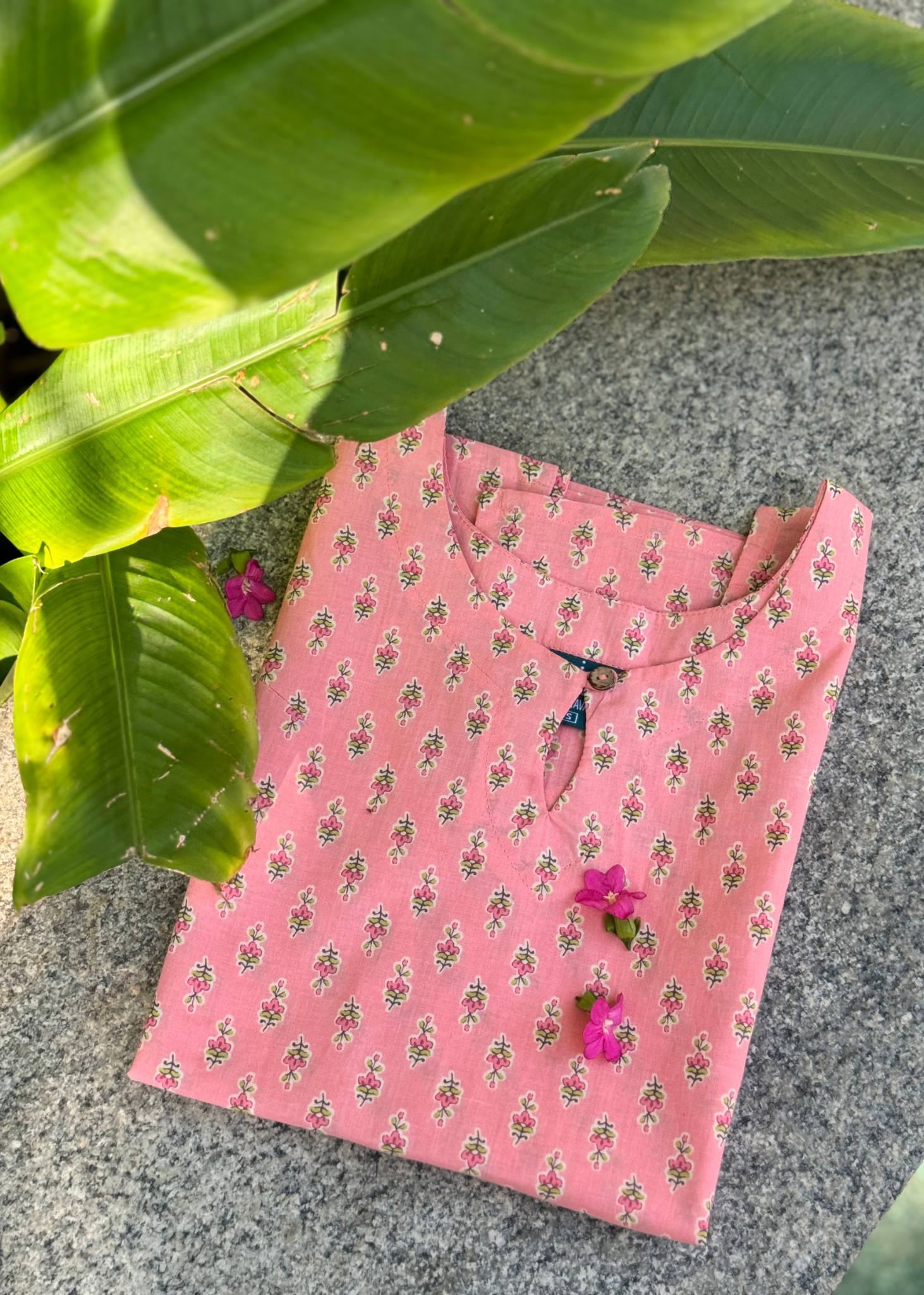 Rose Falooda Luxe Short Kurti