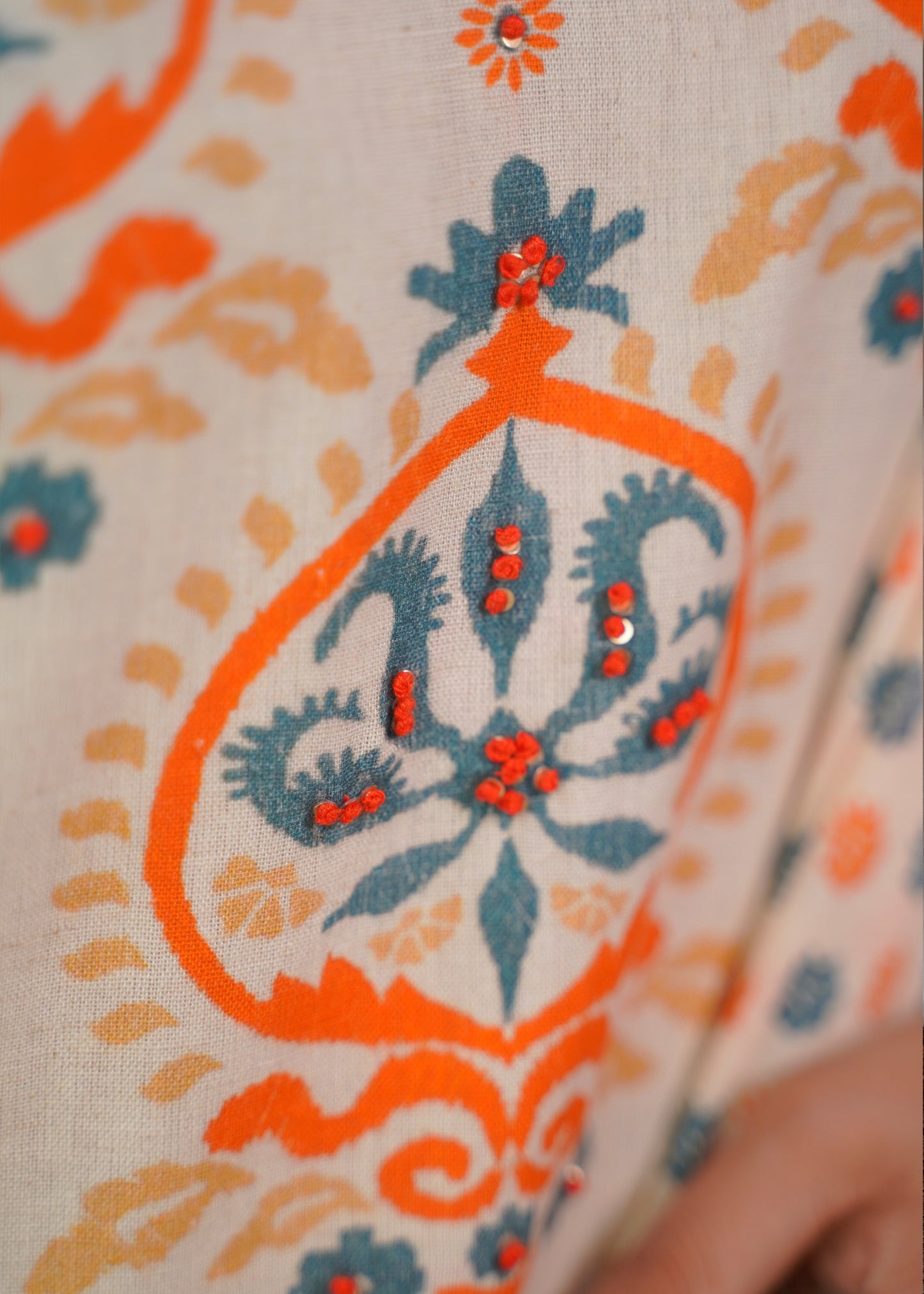 Ivory Blossom Kurta Set with Dupatta