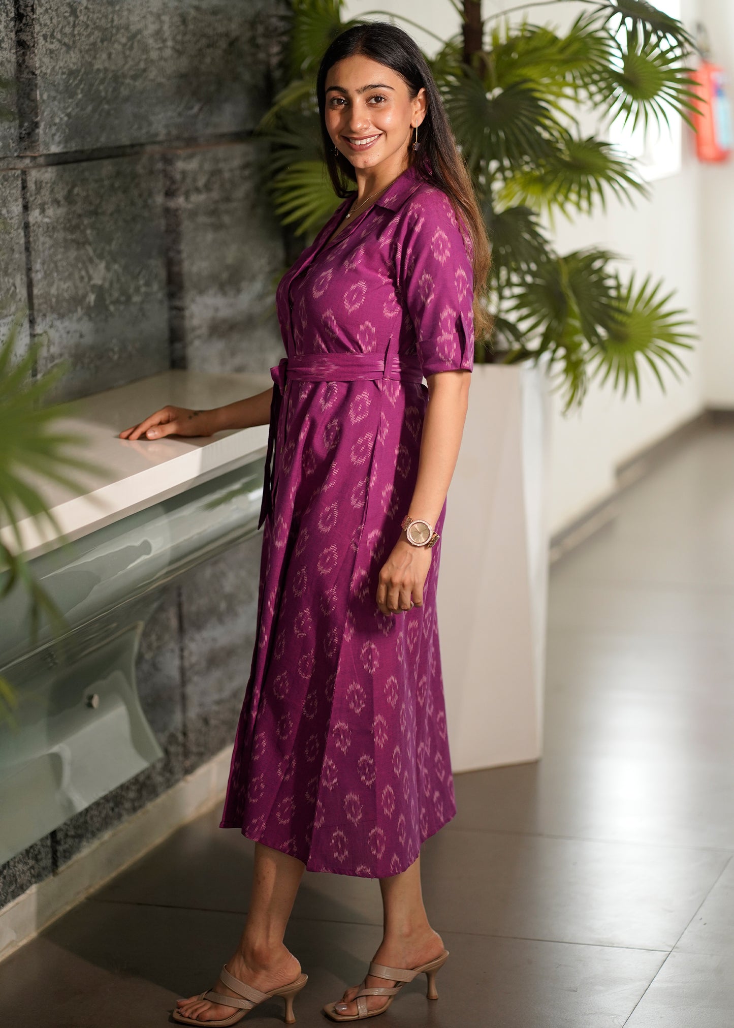Pure Ikat Smart Cotton Dress
