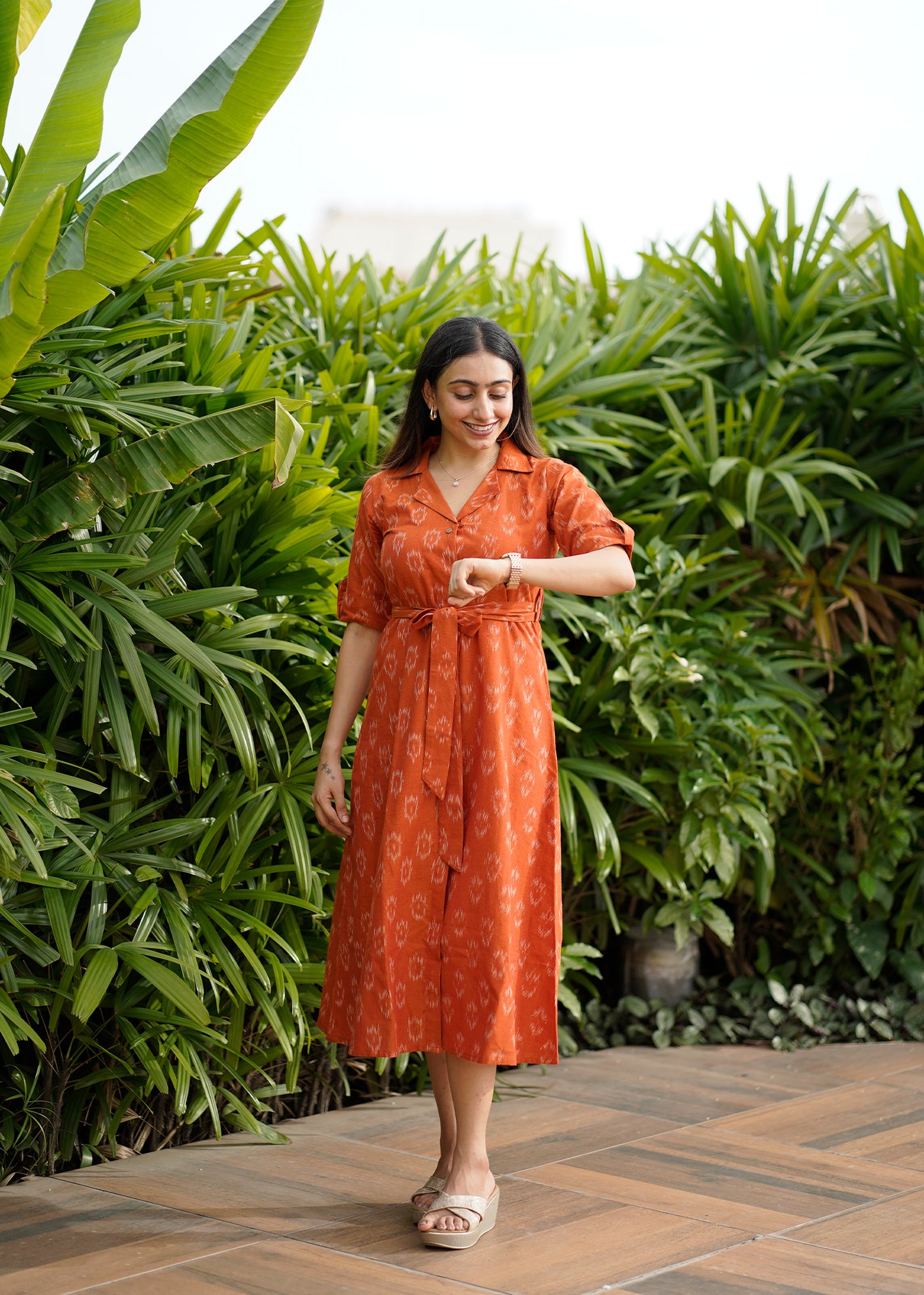 Pure Ikat Smart Cotton Dress