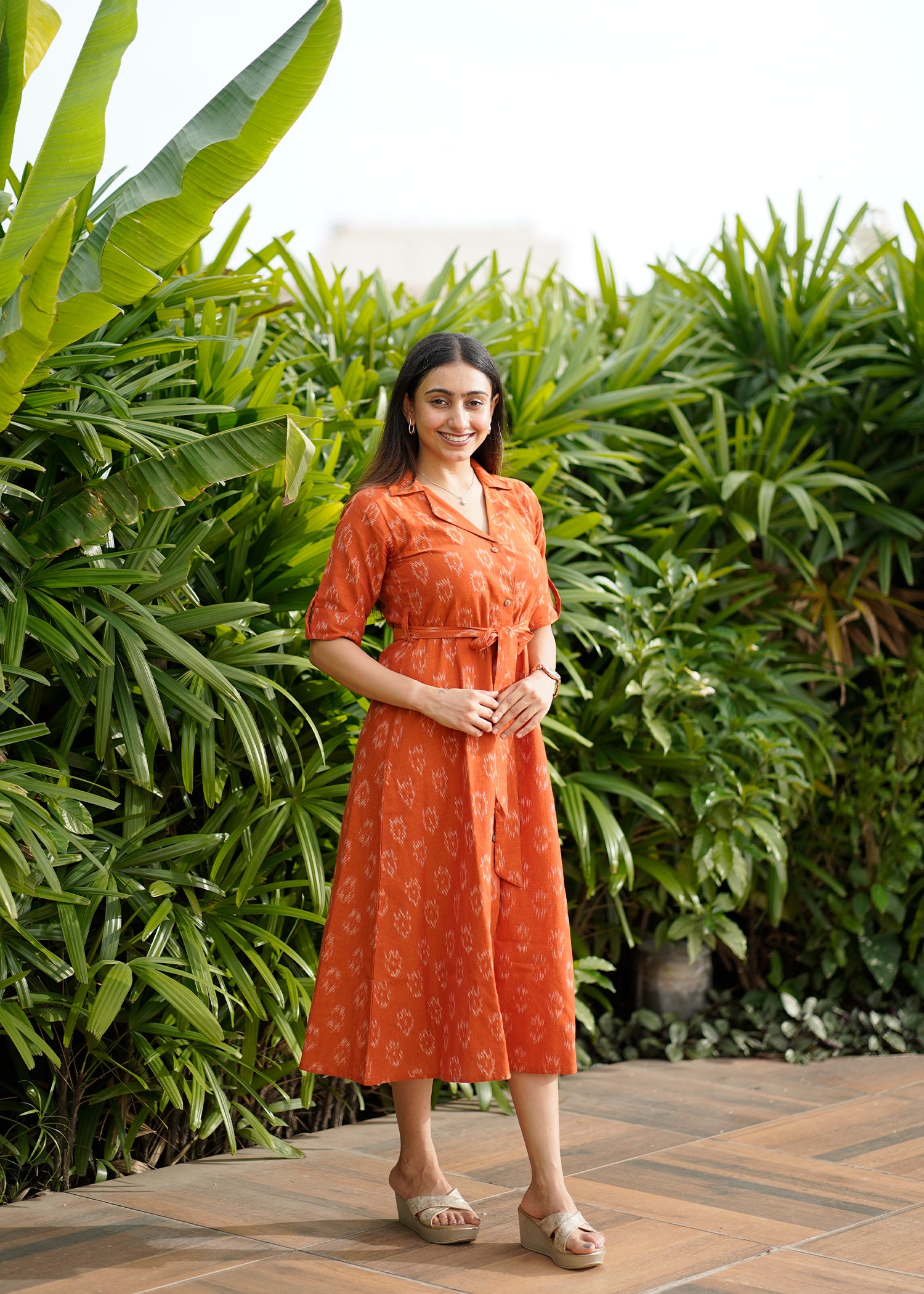 Pure Ikat Smart Cotton Dress