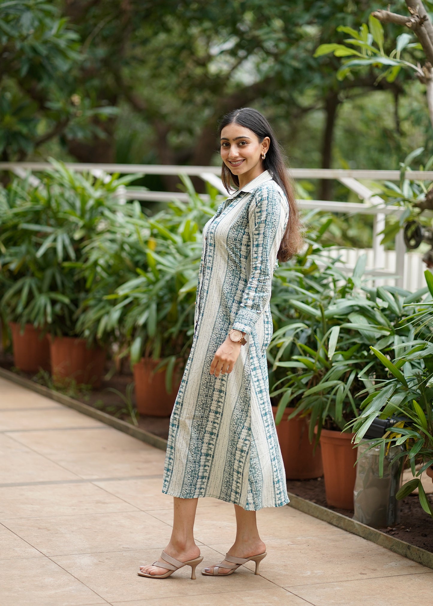 Smart Long Shirt Cotton Dress