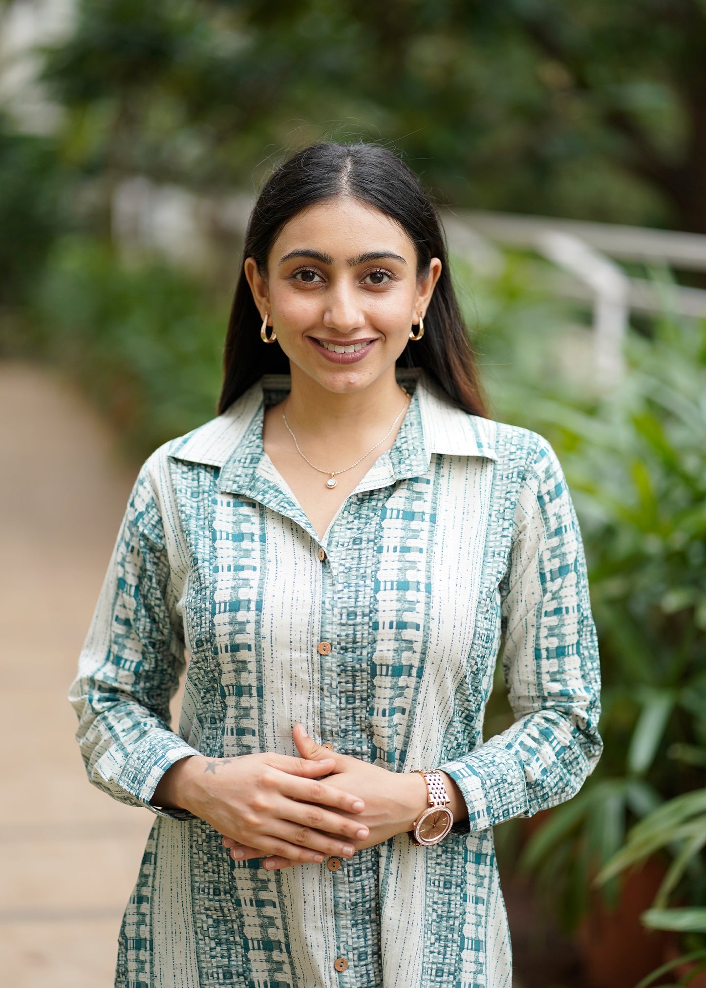 Smart Long Shirt Cotton Dress