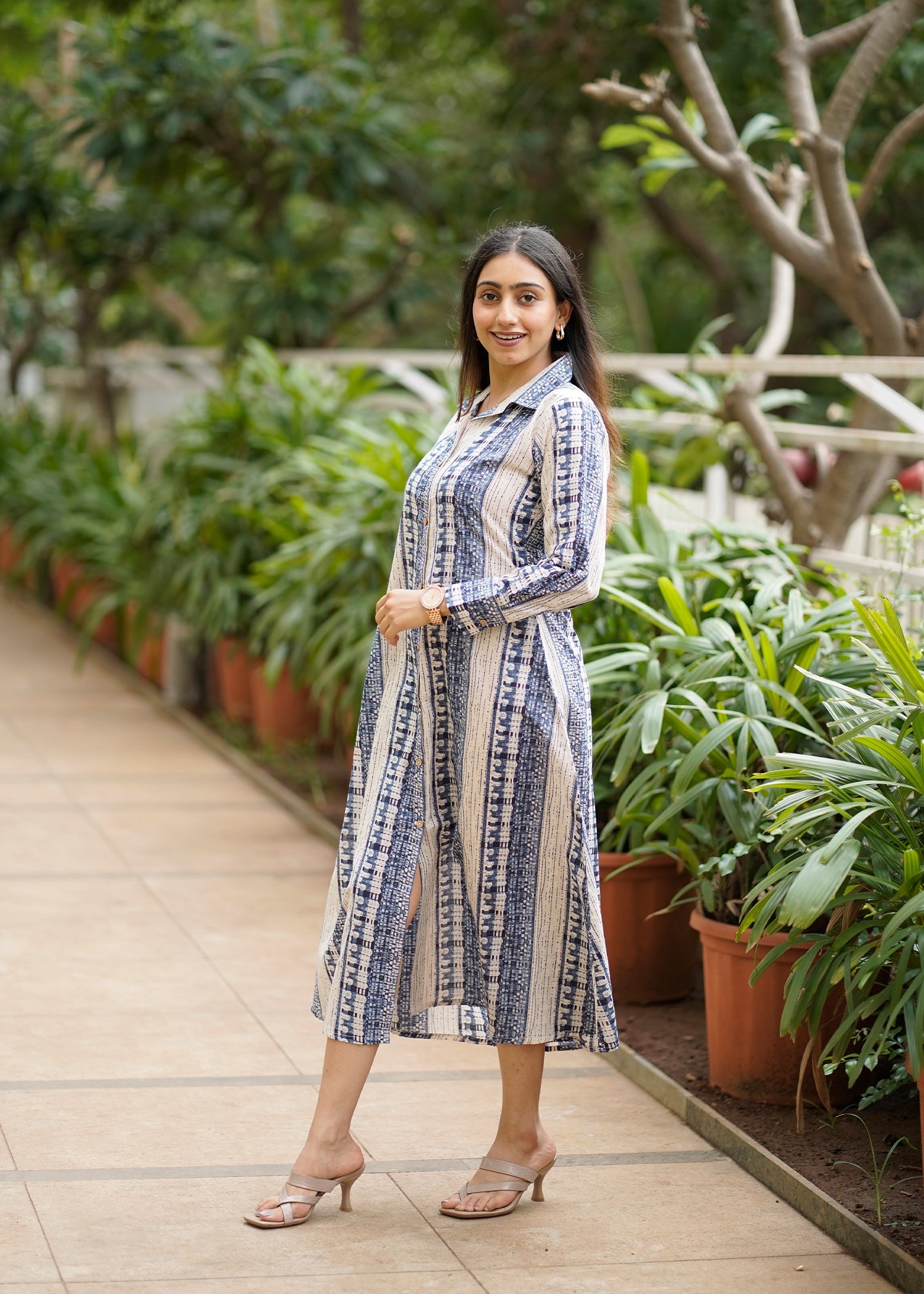 Smart Long Shirt Cotton Dress