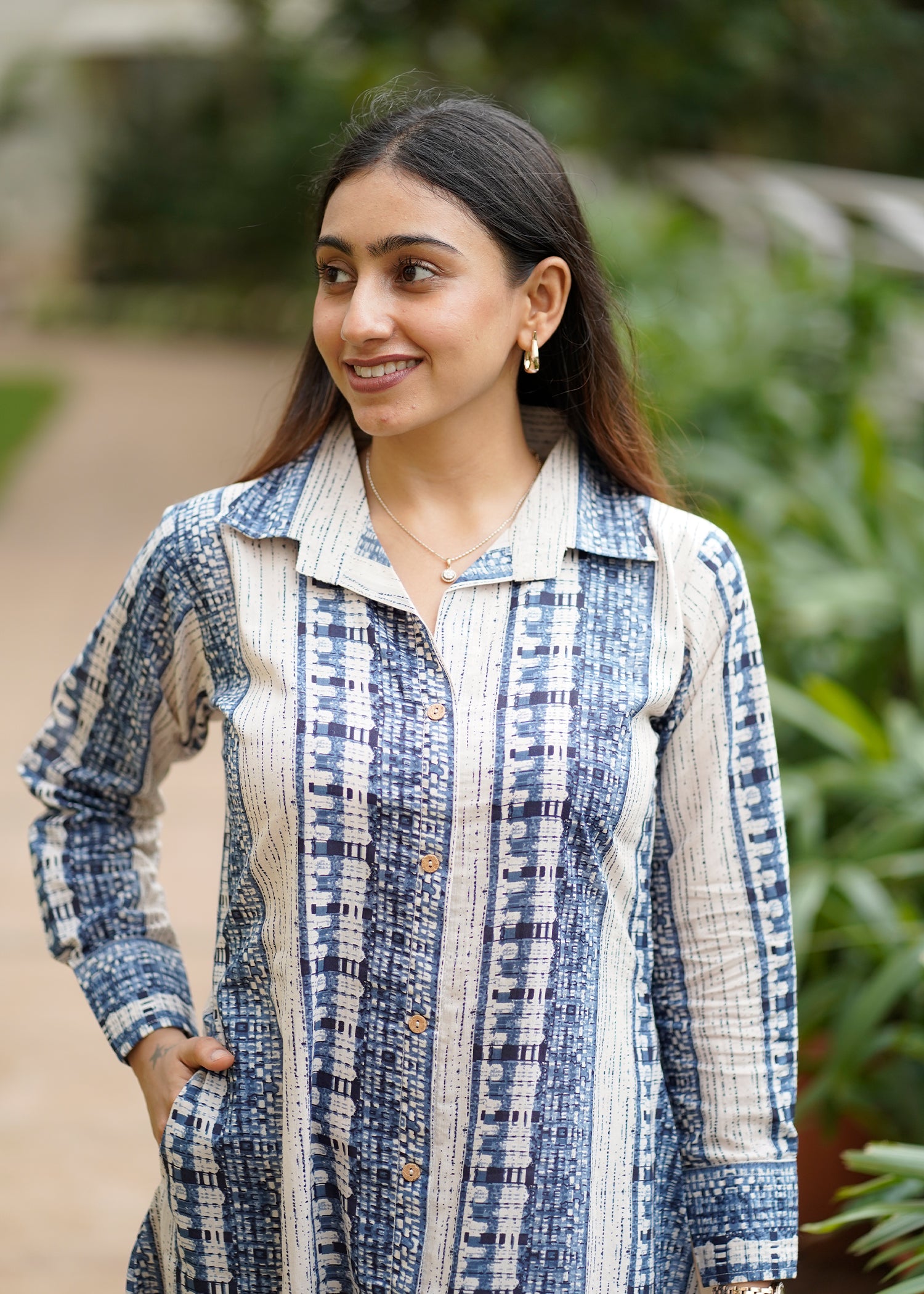 Smart Long Shirt Cotton Dress